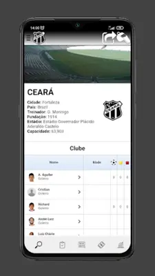 Ceará Jogos & Classificação android App screenshot 1