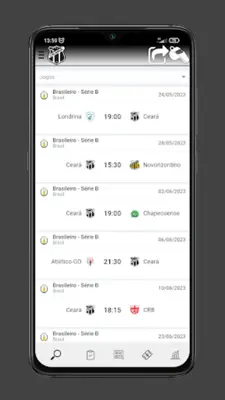 Ceará Jogos & Classificação android App screenshot 3